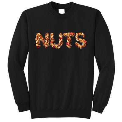 Nuts Symbol As Letters Tall Sweatshirt