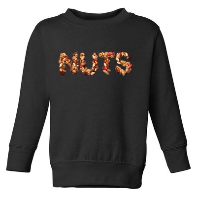 Nuts Symbol As Letters Toddler Sweatshirt