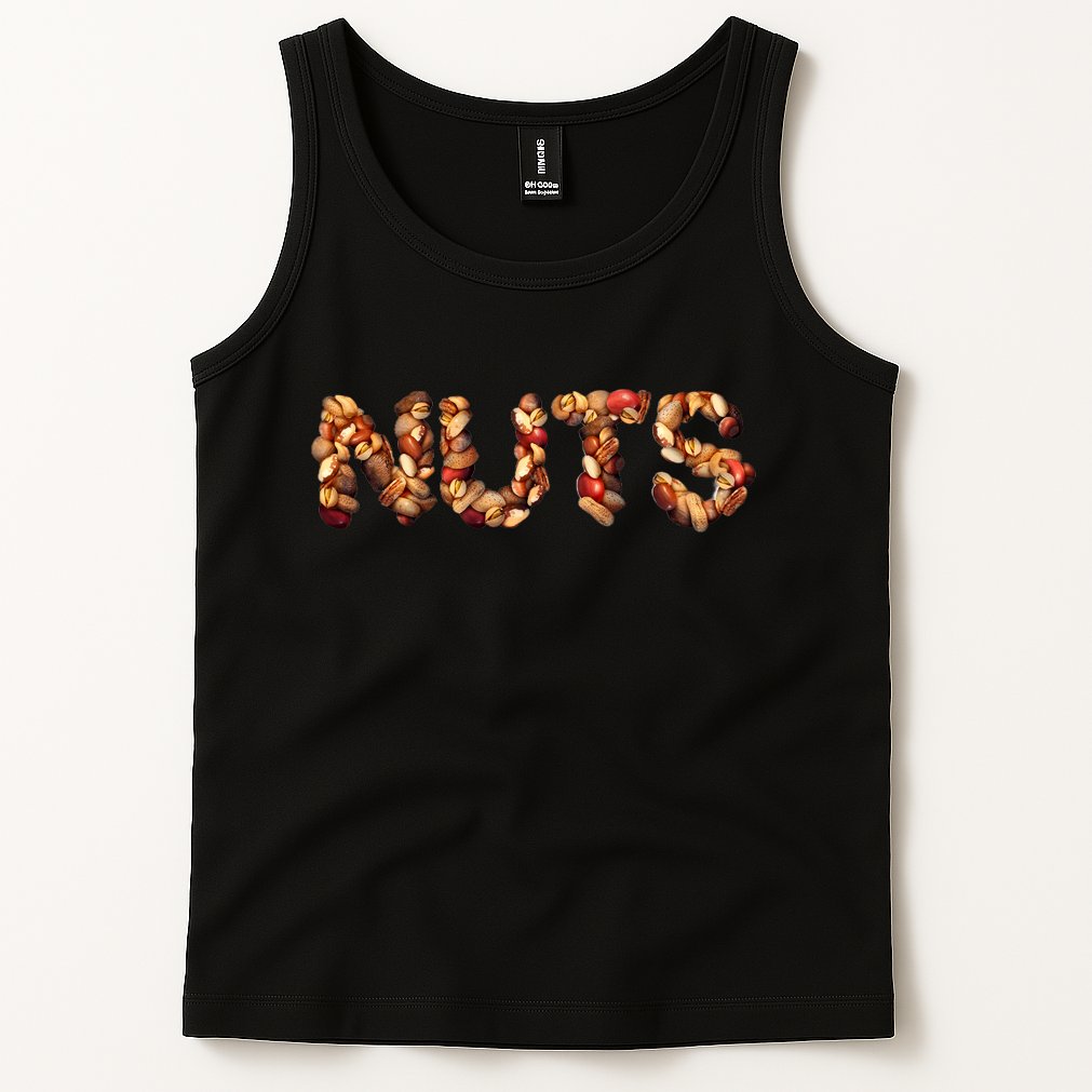 Nuts Symbol As Letters Tank Top