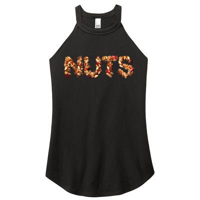 Nuts Symbol As Letters Women's Perfect Tri Rocker Tank