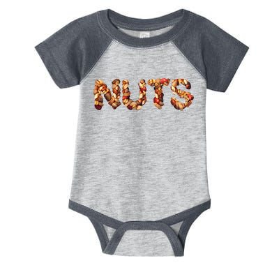 Nuts Symbol As Letters Infant Baby Jersey Bodysuit
