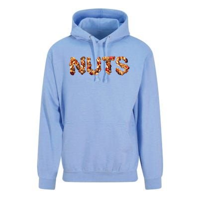 Nuts Symbol As Letters Unisex Surf Hoodie