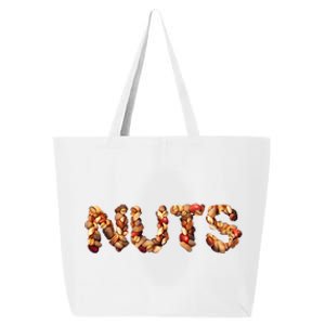 Nuts Symbol As Letters 25L Jumbo Tote