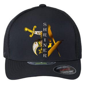 Noble Shriner And Mason Classic Symbol Flexfit Unipanel Trucker Cap