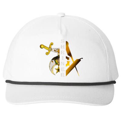 Noble Shriner And Mason Classic Symbol Snapback Five-Panel Rope Hat