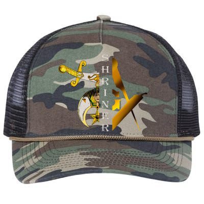 Noble Shriner And Mason Classic Symbol Retro Rope Trucker Hat Cap