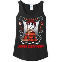 Never Sleep Again Scary Horror Nightmare Halloween Costume Ladies Essential Tank