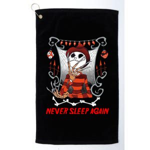 Never Sleep Again Scary Horror Nightmare Halloween Costume Platinum Collection Golf Towel