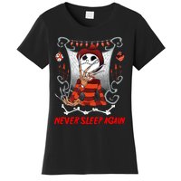 Never Sleep Again Scary Horror Nightmare Halloween Costume Women's T-Shirt