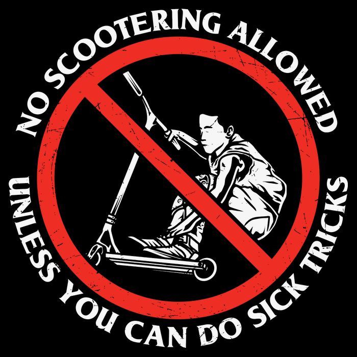 No Scootering Allowed Unless You Can Do Sick Tricks Scooter Plus Size Shirts Drawstring Bag