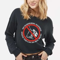 No Scootering Allowed Unless You Can Do Sick Tricks Scooter Plus Size Shirts Cropped Pullover Crew