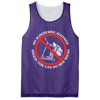 No Scootering Allowed Unless You Can Do Sick Tricks Scooter Plus Size Shirts Mesh Reversible Basketball Jersey Tank
