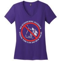 No Scootering Allowed Unless You Can Do Sick Tricks Scooter Plus Size Shirts Women's V-Neck T-Shirt