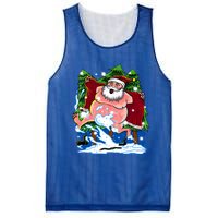 Naked Santa Adult Xmas Humor Drunk Santa Claus On Christmas Long Sleeve Mesh Reversible Basketball Jersey Tank