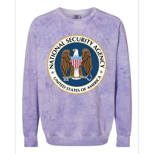 National Security Agency Nsa Military Intelligence Spy Eagle Gift Colorblast Crewneck Sweatshirt