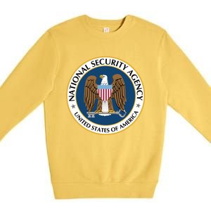 National Security Agency Nsa Military Intelligence Spy Eagle Gift Premium Crewneck Sweatshirt