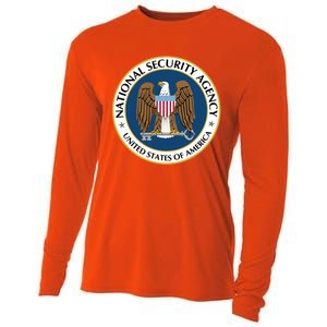 National Security Agency Nsa Military Intelligence Spy Eagle Gift Cooling Performance Long Sleeve Crew