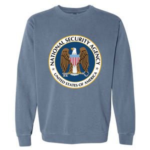 National Security Agency Nsa Military Intelligence Spy Eagle Gift Garment-Dyed Sweatshirt