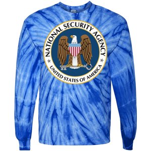 National Security Agency Nsa Military Intelligence Spy Eagle Gift Tie-Dye Long Sleeve Shirt