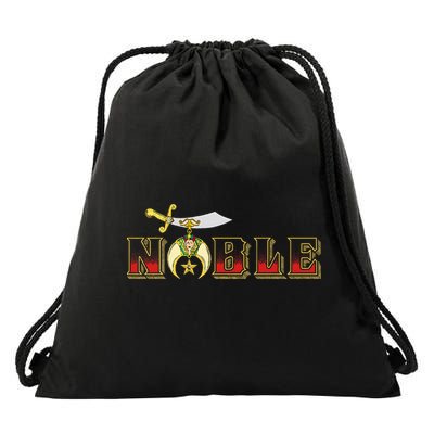 Noble Shriner Aaonms Emblem Aeaonms Mason Drawstring Bag