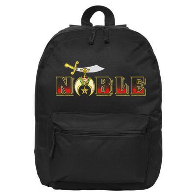 Noble Shriner Aaonms Emblem Aeaonms Mason 16 in Basic Backpack