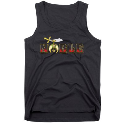 Noble Shriner Aaonms Emblem Aeaonms Mason Tank Top