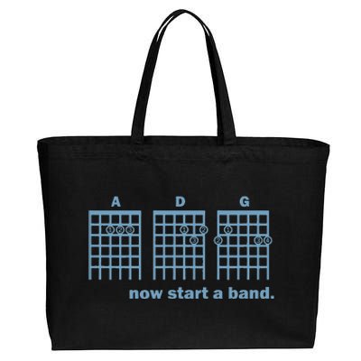 Now Start A Band Guitar Tabs Music Funny Parody Quote Cotton Canvas Jumbo Tote