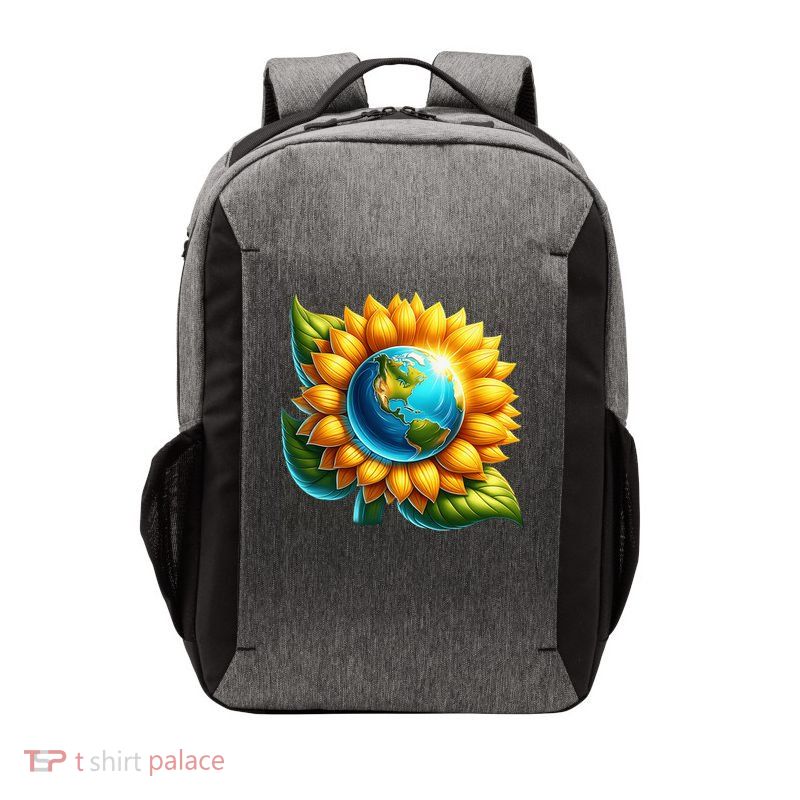 Nature Sunflower Apparel Earth Day Apparels Vector Backpack