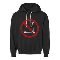 No Scooters allowed Anti Scootering True Skaters Only Garment-Dyed Fleece Hoodie
