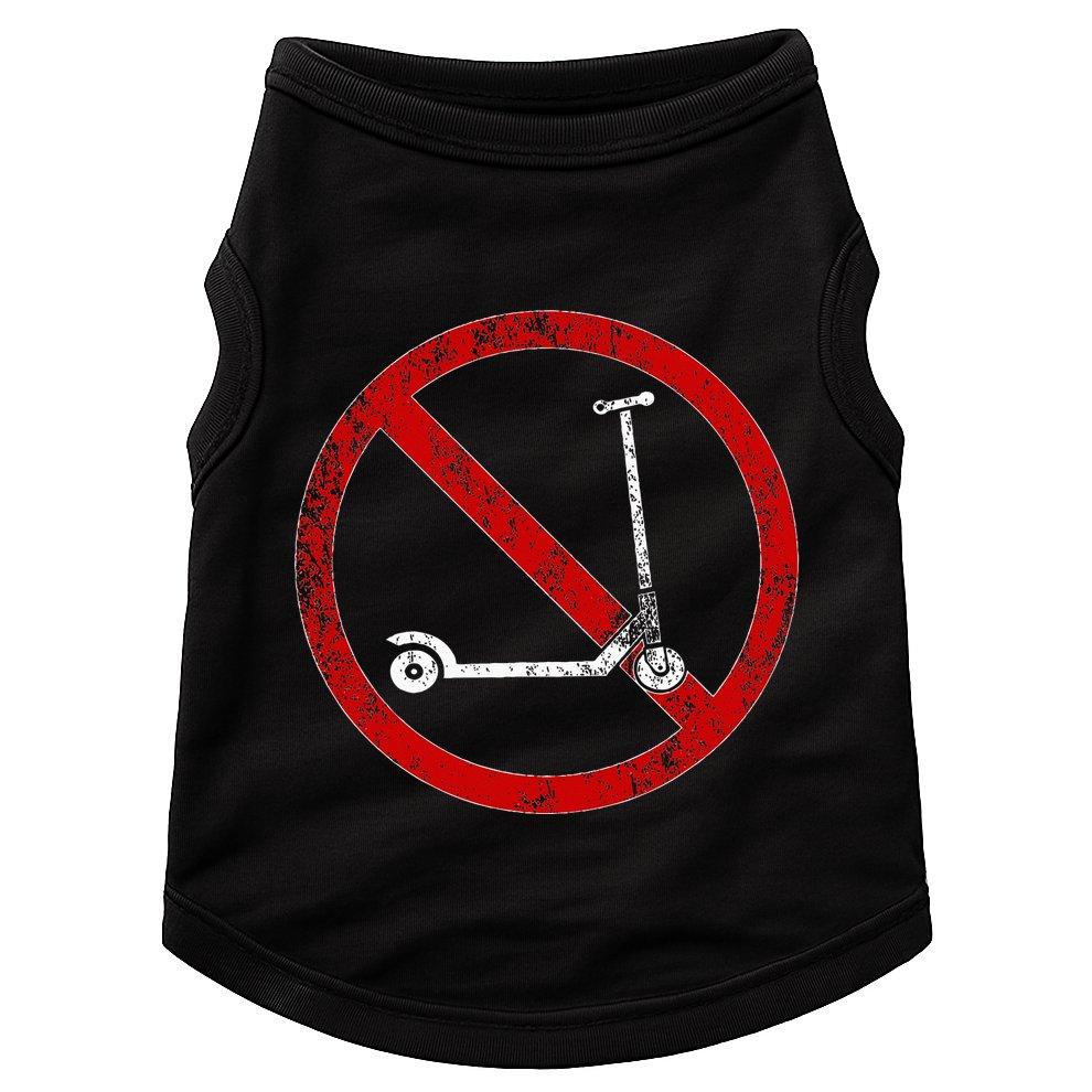 No Scooters allowed Anti Scootering True Skaters Only Doggie Tank