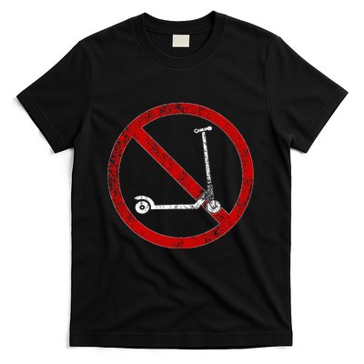No Scooters allowed Anti Scootering True Skaters Only T-Shirt