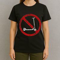 No Scooters allowed Anti Scootering True Skaters Only T-Shirt