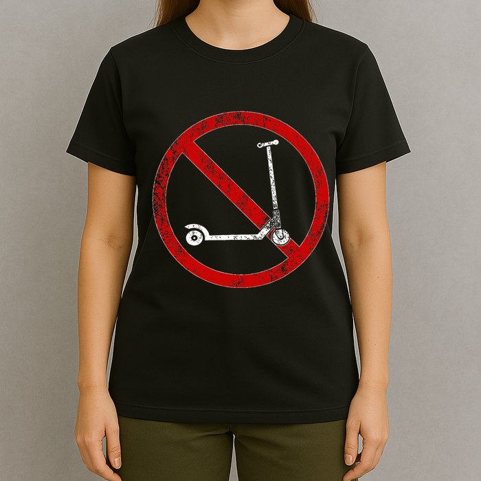No Scooters allowed Anti Scootering True Skaters Only T-Shirt