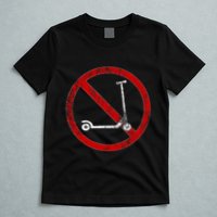 No Scooters allowed Anti Scootering True Skaters Only T-Shirt