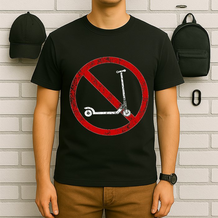 No Scooters allowed Anti Scootering True Skaters Only T-Shirt