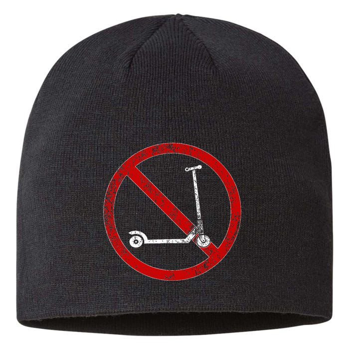 No Scooters allowed Anti Scootering True Skaters Only Sustainable Beanie