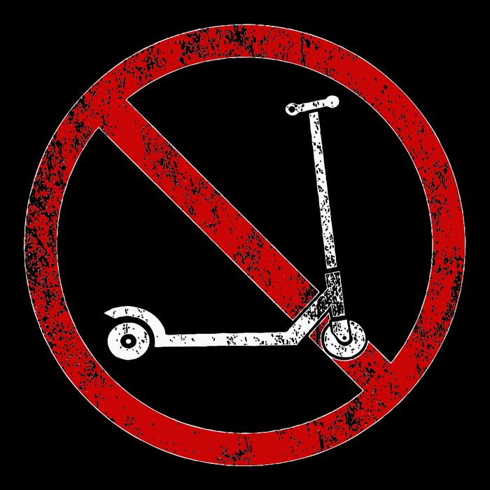 No Scooters allowed Anti Scootering True Skaters Only 16 in Basic Backpack
