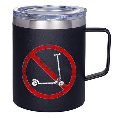 No Scooters allowed Anti Scootering True Skaters Only 12oz Stainless Steel Coffee Mug