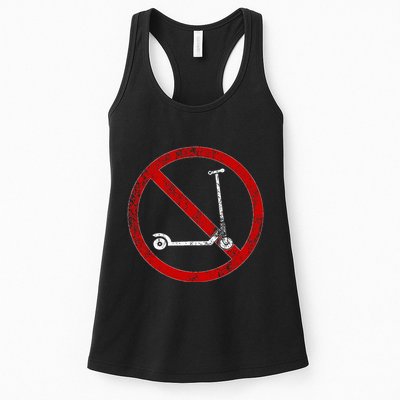 No Scooters allowed Anti Scootering True Skaters Only Womens Tank Top