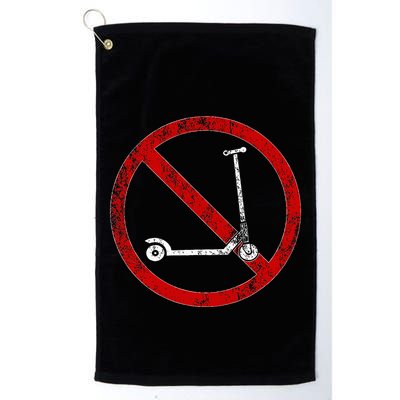 No Scooters allowed Anti Scootering True Skaters Only Golf Towel