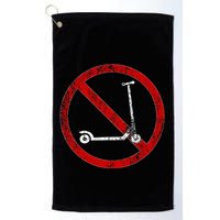 No Scooters allowed Anti Scootering True Skaters Only Golf Towel