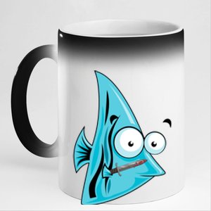 Not Such An Angel Fish 11oz Black Color Changing Mug