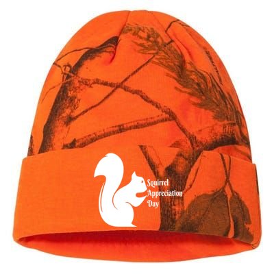 National Squirrel Appreciation Day Gift Funny Gift Kati Licensed 12" Camo Beanie