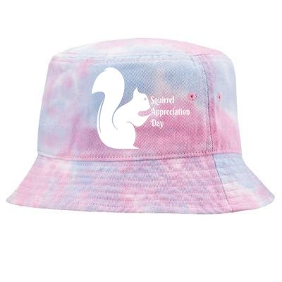 National Squirrel Appreciation Day Gift Funny Gift Tie-Dyed Bucket Hat