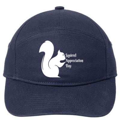 National Squirrel Appreciation Day Gift Funny Gift 7-Panel Snapback Hat