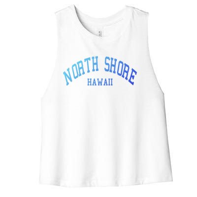 North Shore Aloha Hawaii Tribe Beach Gift Women's Racerback Cropped Tank