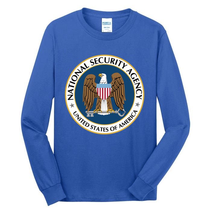 National Security Agency Nsa Military Intelligence Spy Eagle Gift Tall Long Sleeve T-Shirt