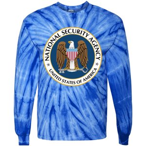 National Security Agency Nsa Military Intelligence Spy Eagle Gift Tie-Dye Long Sleeve Shirt