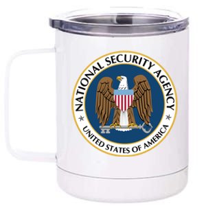 National Security Agency Nsa Military Intelligence Spy Eagle Gift 12 oz Stainless Steel Tumbler Cup