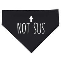 Not Sus Arrow Gaming Meme Matching Halloween Costume Funny USA-Made Doggie Bandana